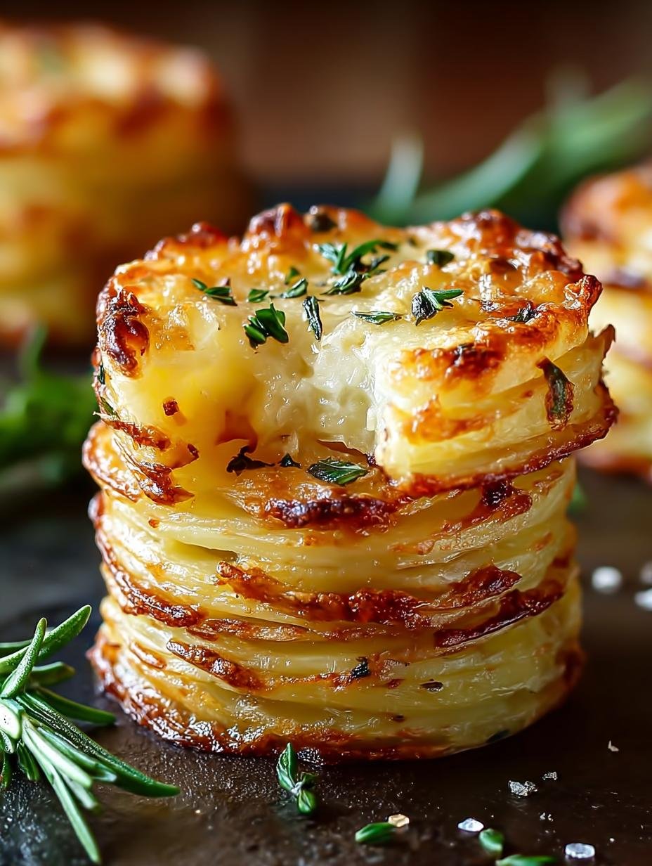 Cheesy Potato Stacks