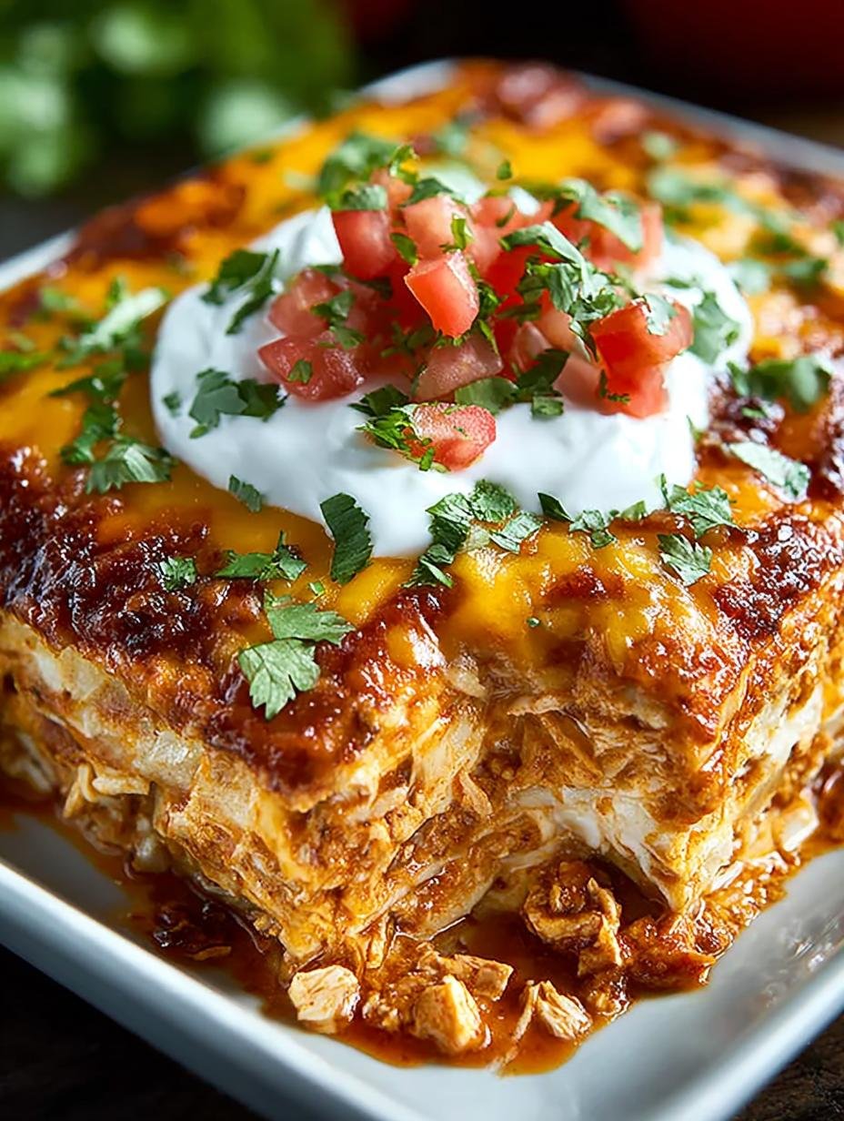 Savory Chicken Enchilada Casserole Your Family Will Love - Chicken Enchilada Casserole - main visual representation