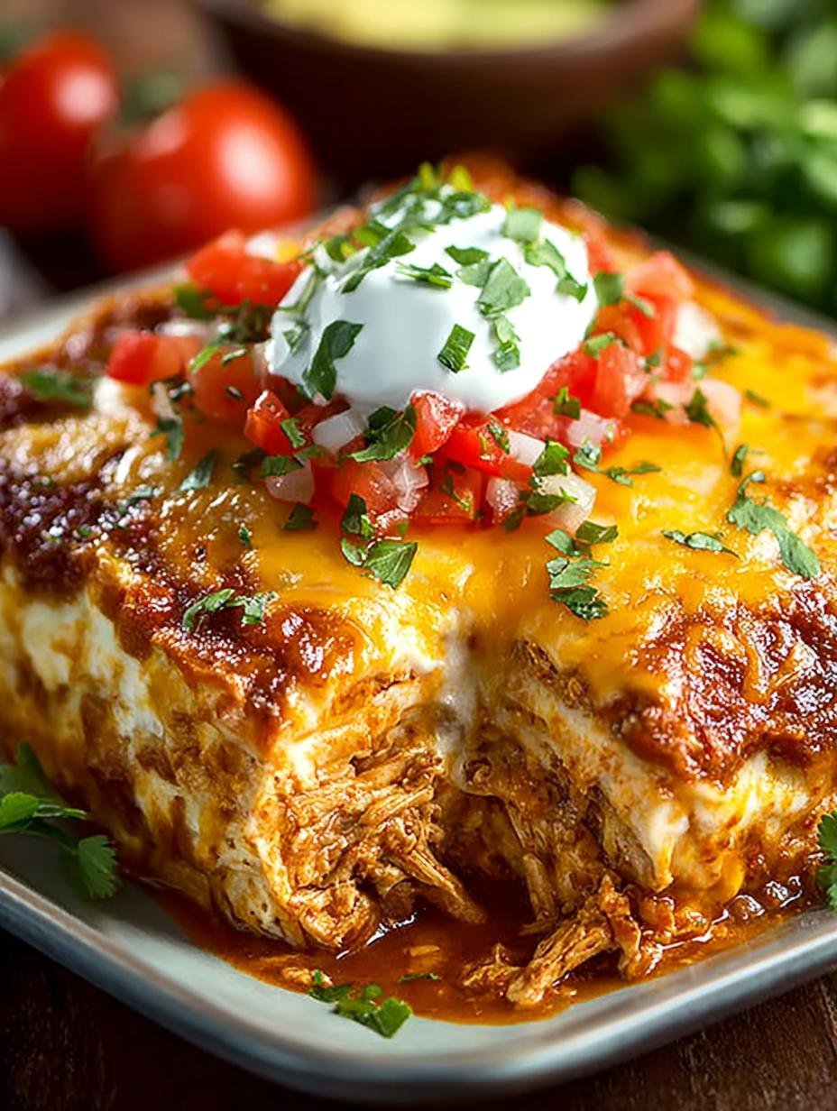 Savory Chicken Enchilada Casserole Your Family Will Love - Chicken Enchilada Casserole - additional detail