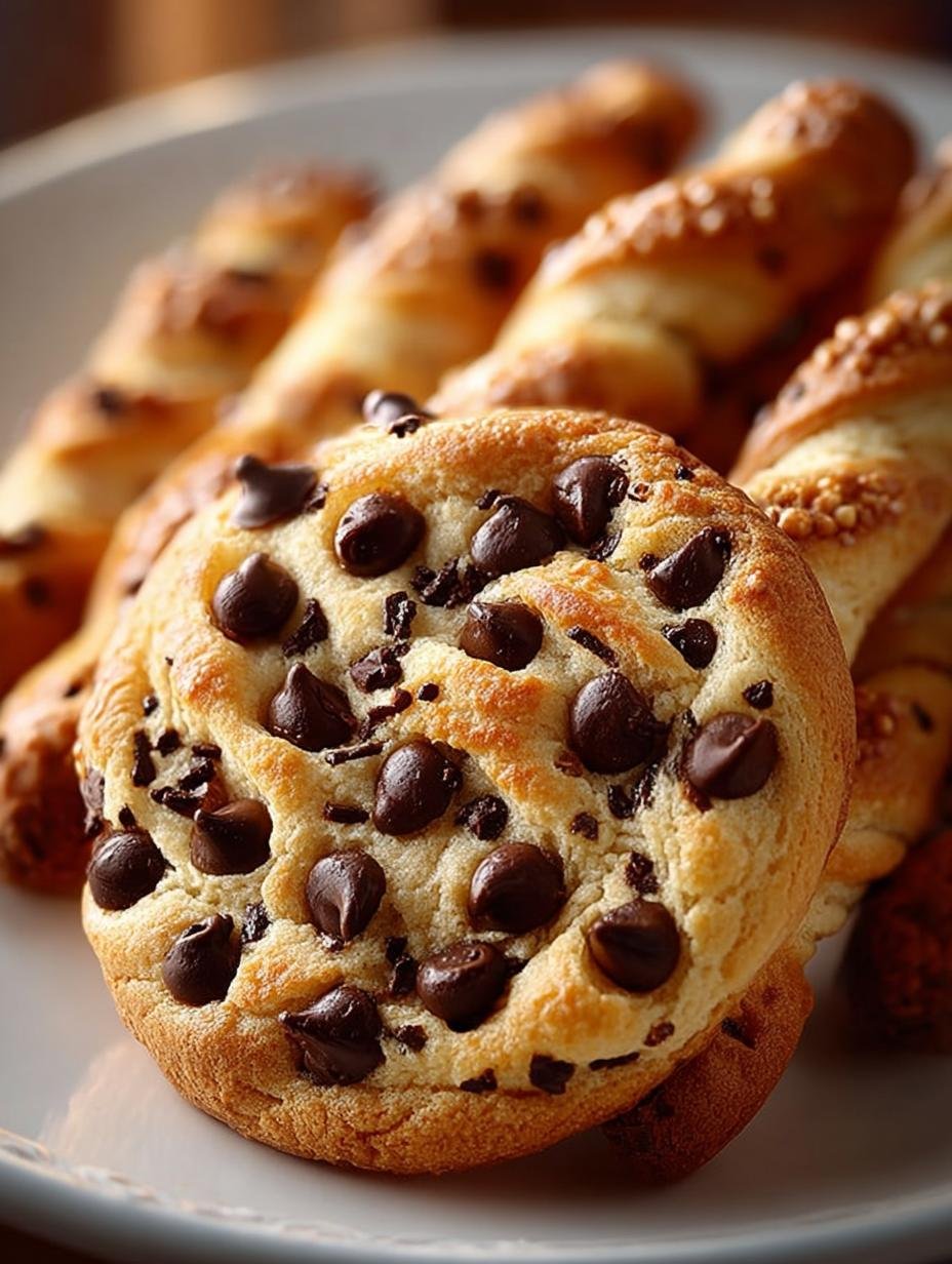 Irresistible Chocolate Chip Cookie Dough Twists Recipe - Chocolate Chip Cookie Dough - additional detail