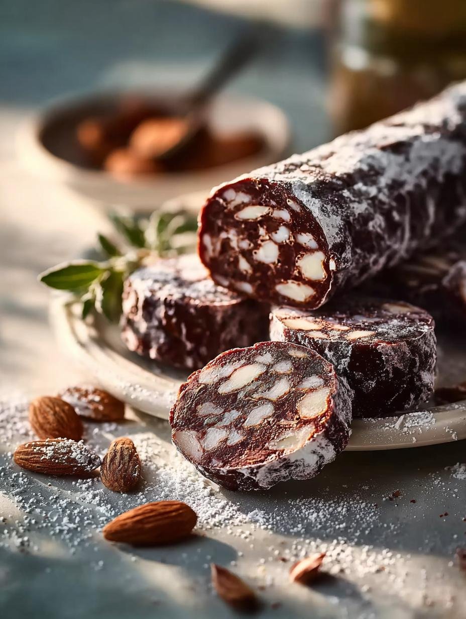 Decadent Chocolate Salami: 12 Irresistible Treats - Chocolate Salami - main visual representation