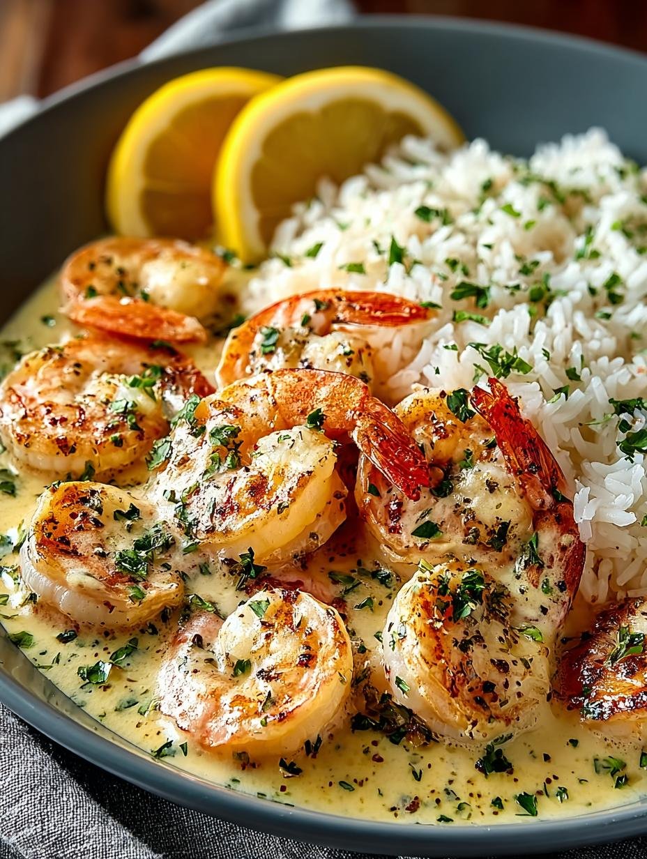Irresistible Creamy Garlic Butter Shrimp with Rice Recipe - Creamy Garlic Butter Shrimp - additional detail