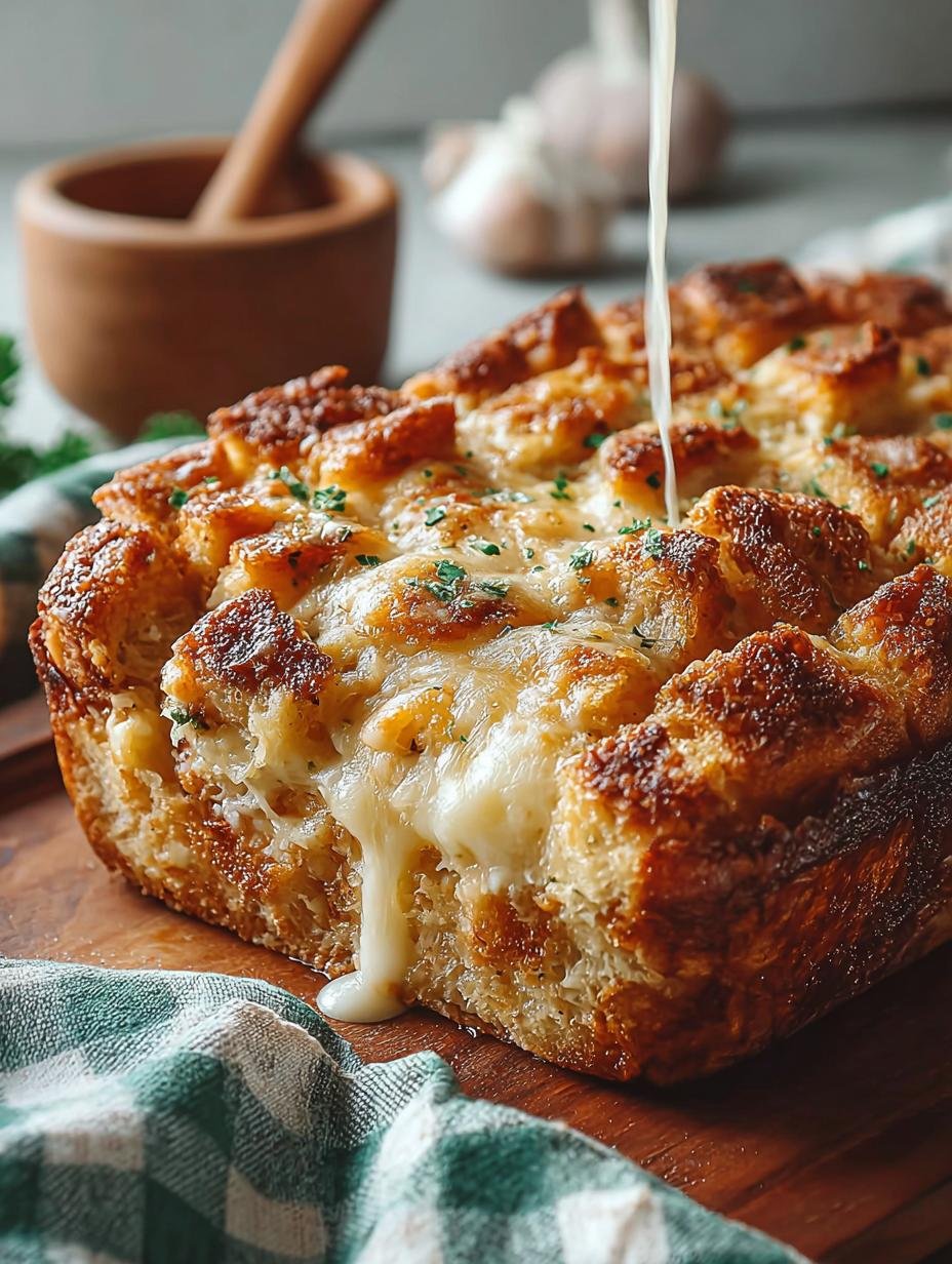Garlic Bread Casserole: 6 Cheesy Comforting Layers - Garlic Bread Casserole - additional detail