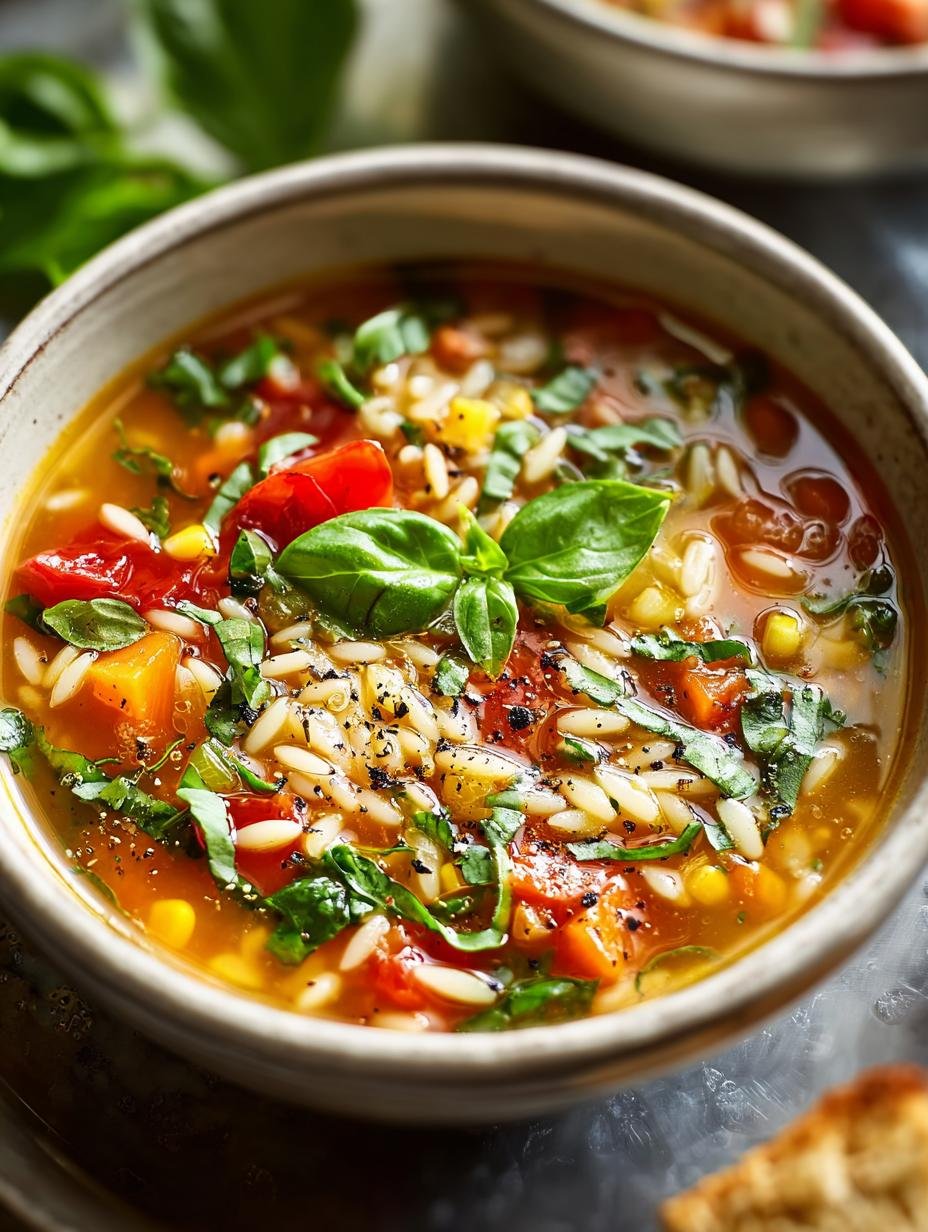 Cozy Mediterranean Orzo Soup: A Flavorful Delight - Mediterranean Orzo Soup - main visual representation