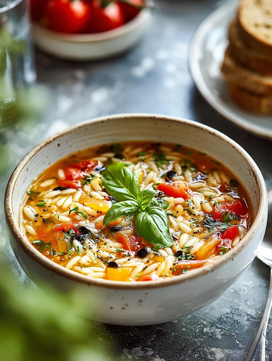 Mediterranean Orzo Soup