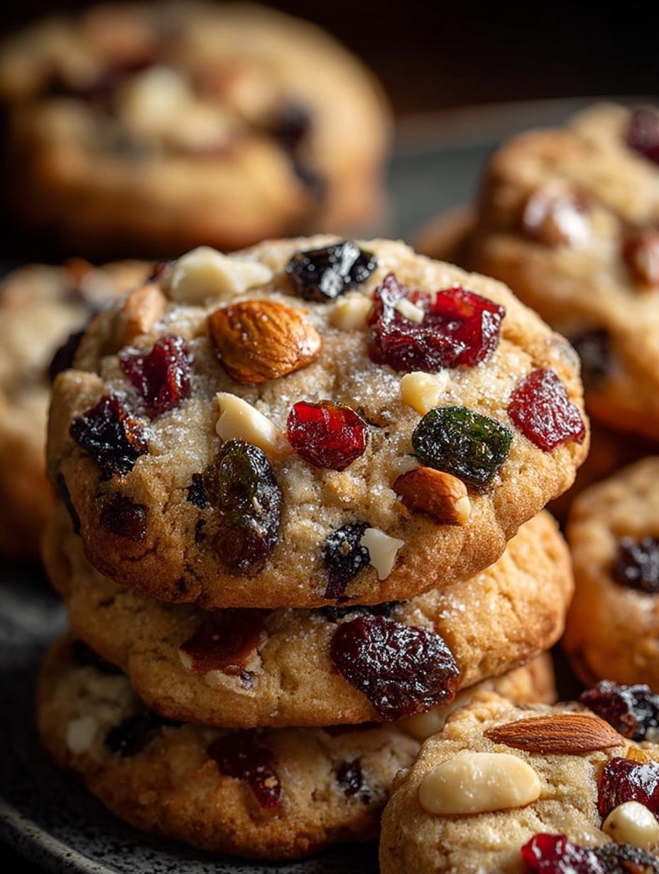 Old Fashioned Fruitcake Cookies