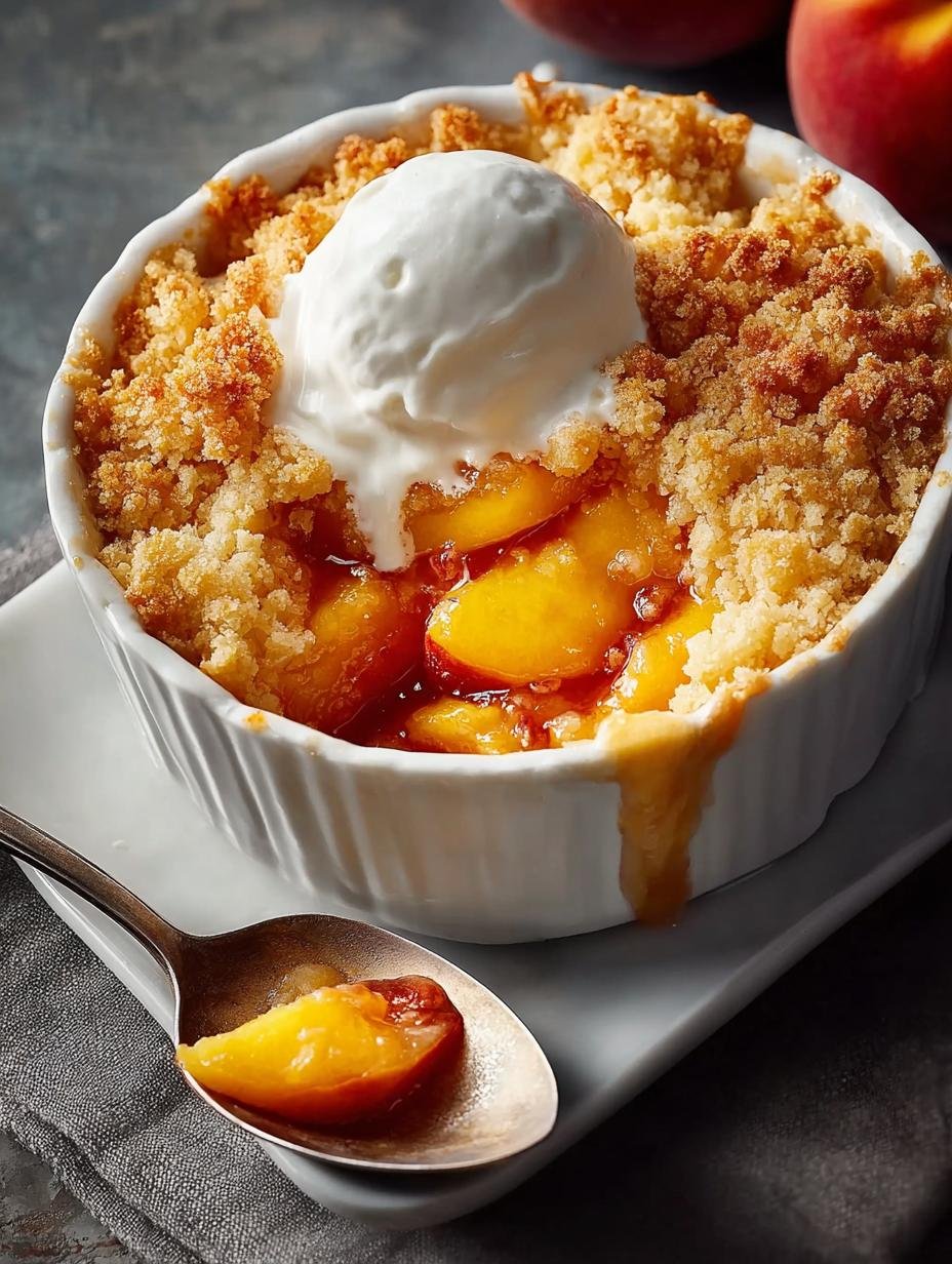 Irresistibly Easy Peach Cobbler for Comforting Bliss - Peach Cobbler - main visual representation