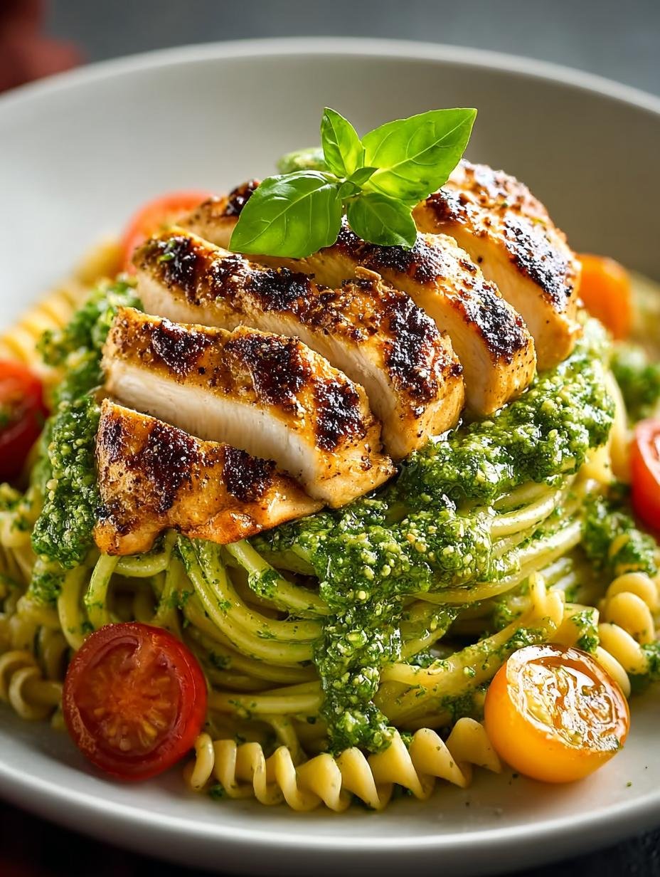 Perfect Pesto Pasta with Grilled Chicken for Cozy Nights - Pesto Pasta with Grilled - additional detail