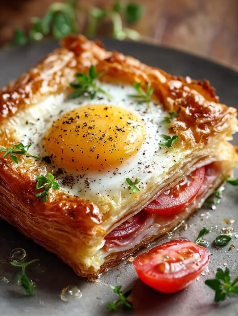 Puff Pastry Croque Madame