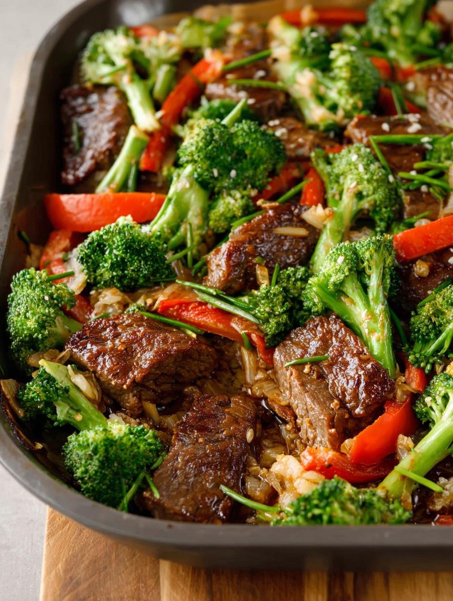 Sheet Pan Beef Broccoli: A Quick Dinner Delight - Sheet Pan Beef Broccoli - main visual representation