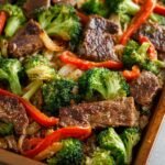 Sheet Pan Beef Broccoli