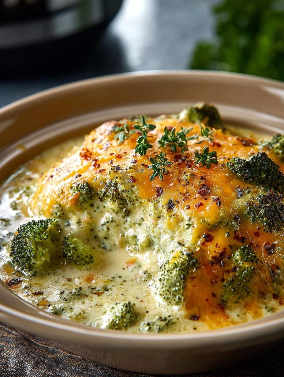 Slow Cooker Cheesy Broccoli