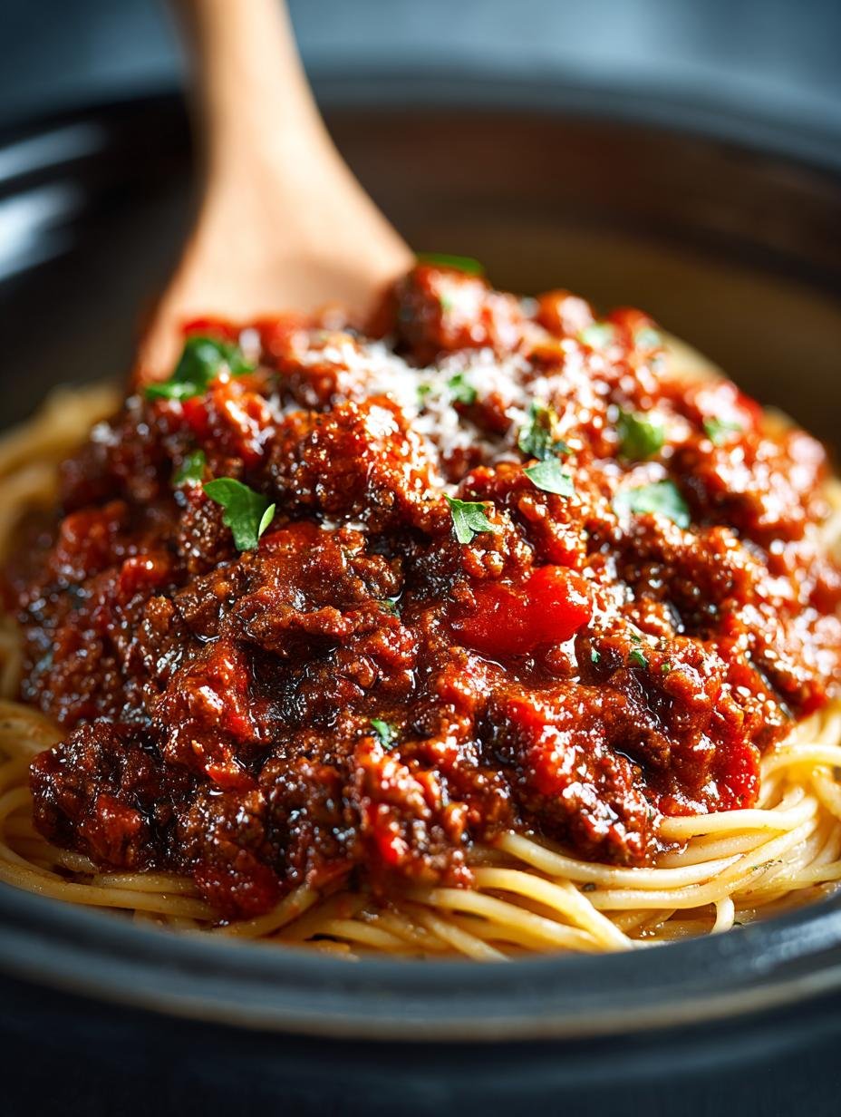 Delicious Slow Cooker Freezer Spaghetti for Busy Nights - Slow Cooker Freezer Spaghetti - main visual representation