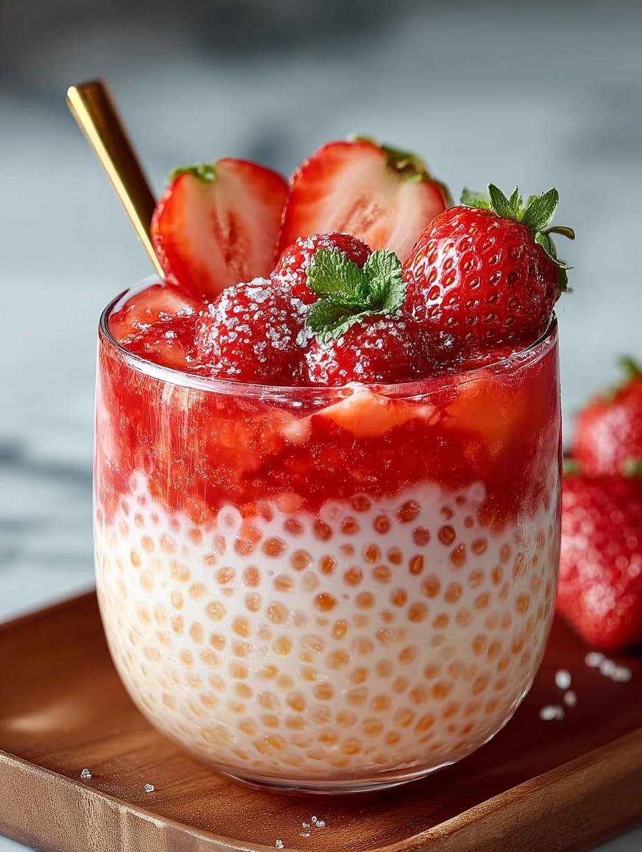 Delightful Strawberry Sago Pudding for Summer Joy - Strawberry Sago - additional detail