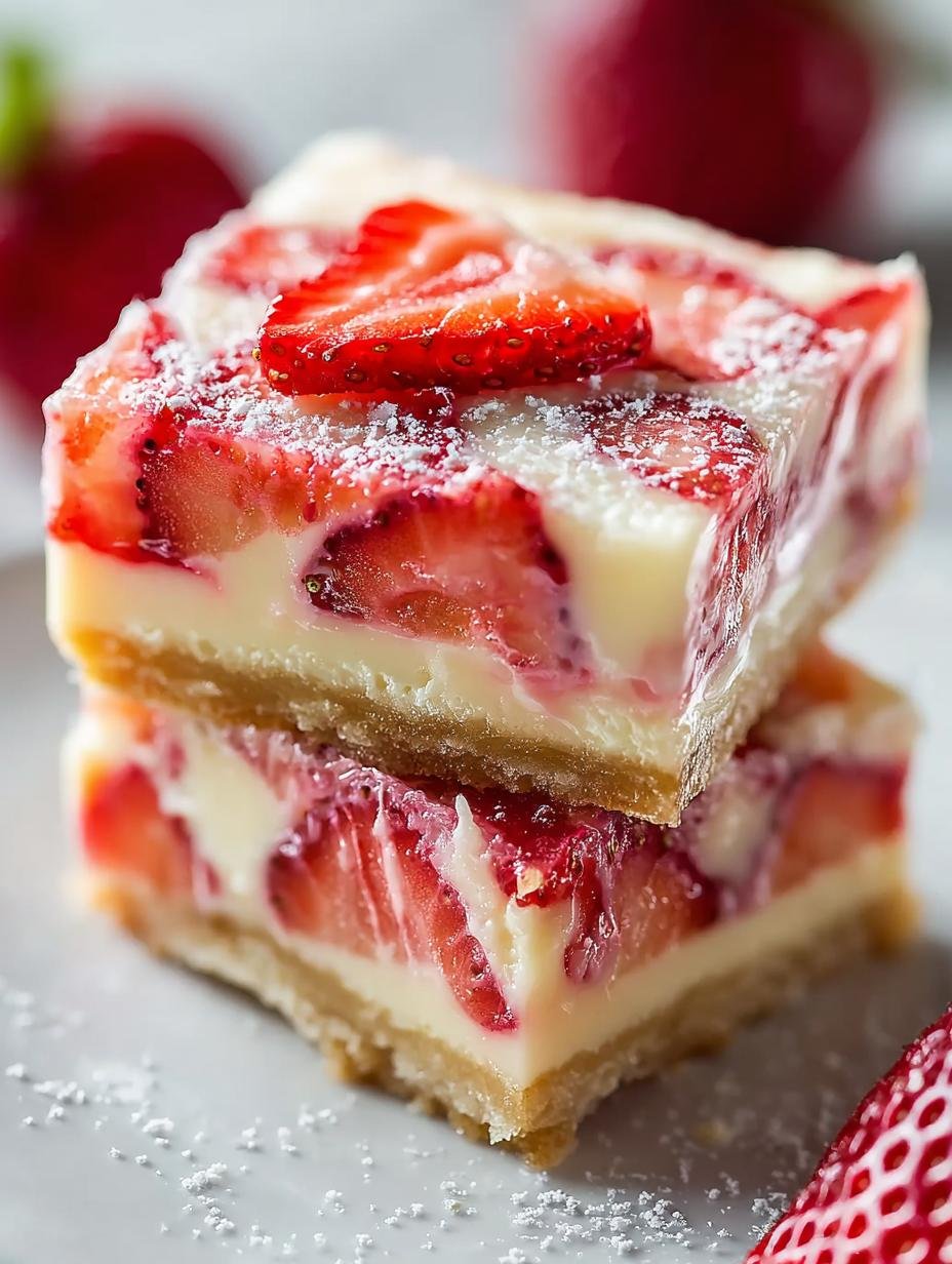 Strawberry White Chocolate Gooey Bars: 7 Reasons to Indulge - Strawberry White Chocolate Gooey - additional detail