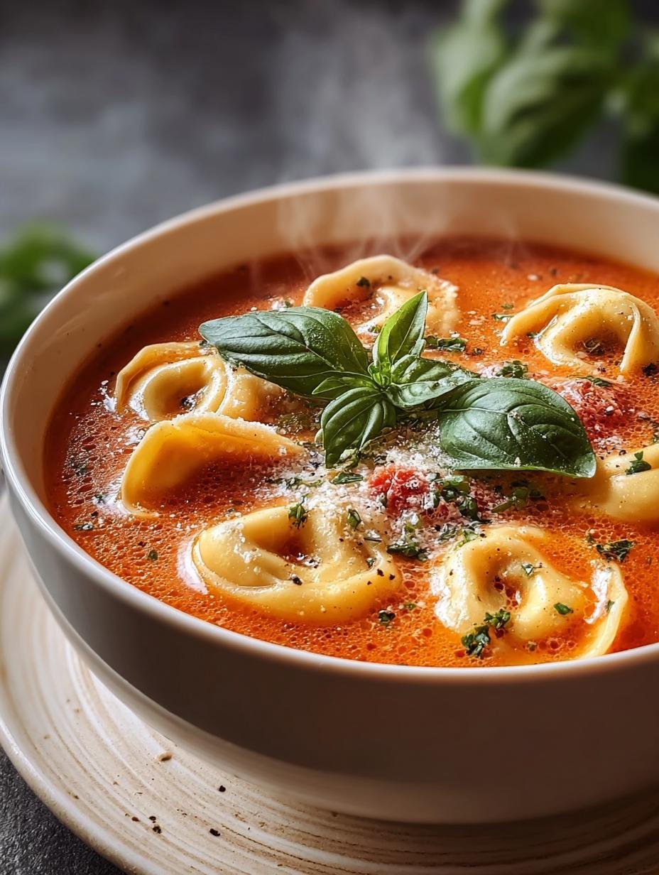Creamy Tomato Tortellini Soup to Warm Your Soul - Tomato Tortellini Soup - additional detail