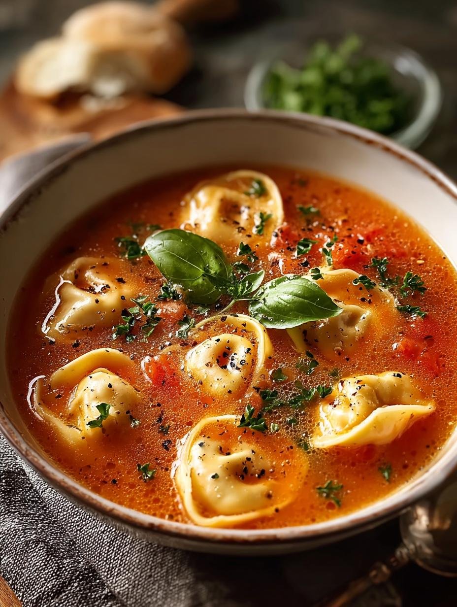 Tomato Tortellini Soup