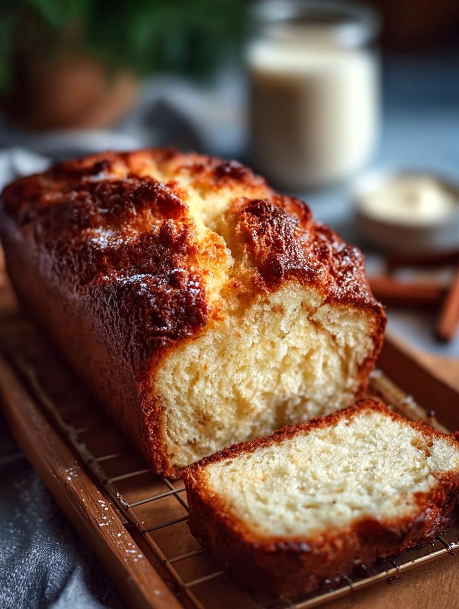 Vanilla Eggnog Bread