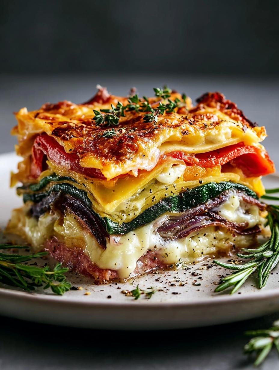 Vegetable Packed Rainbow Lasagne