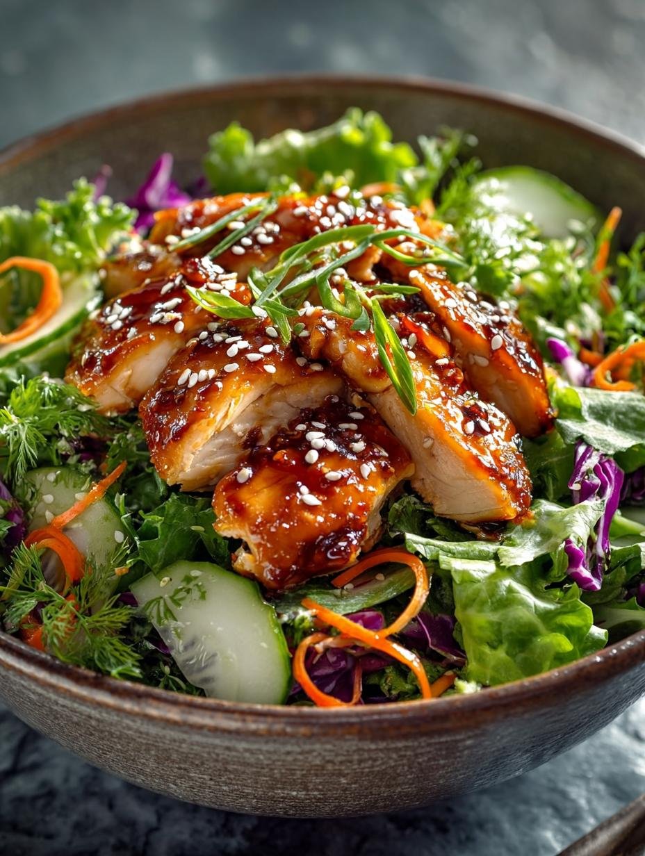 Healthy Asian Sesame Chicken Salad for Lunch Bliss - Asian Sesame Chicken Salad - main visual representation