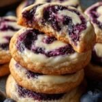 Blueberry Cheesecake Swirl Cookies