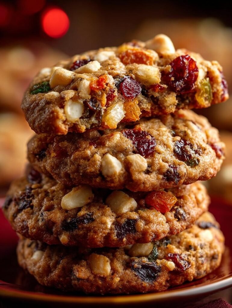 Chewy Fruitcake Cookies