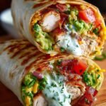 Chicken Avocado Ranch Burritos