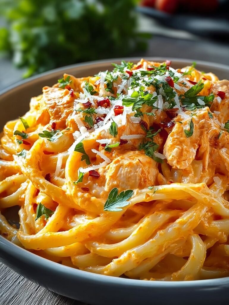 Creamy Buffalo Chicken Pasta