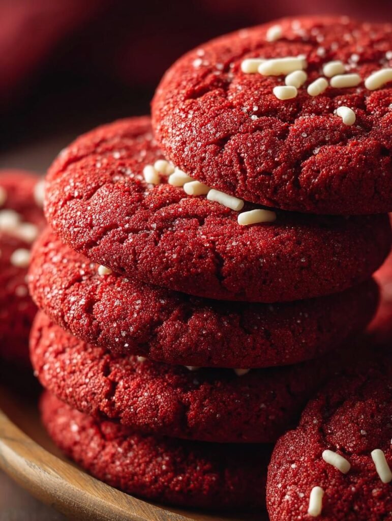 Frosted Red Velvet Cookies