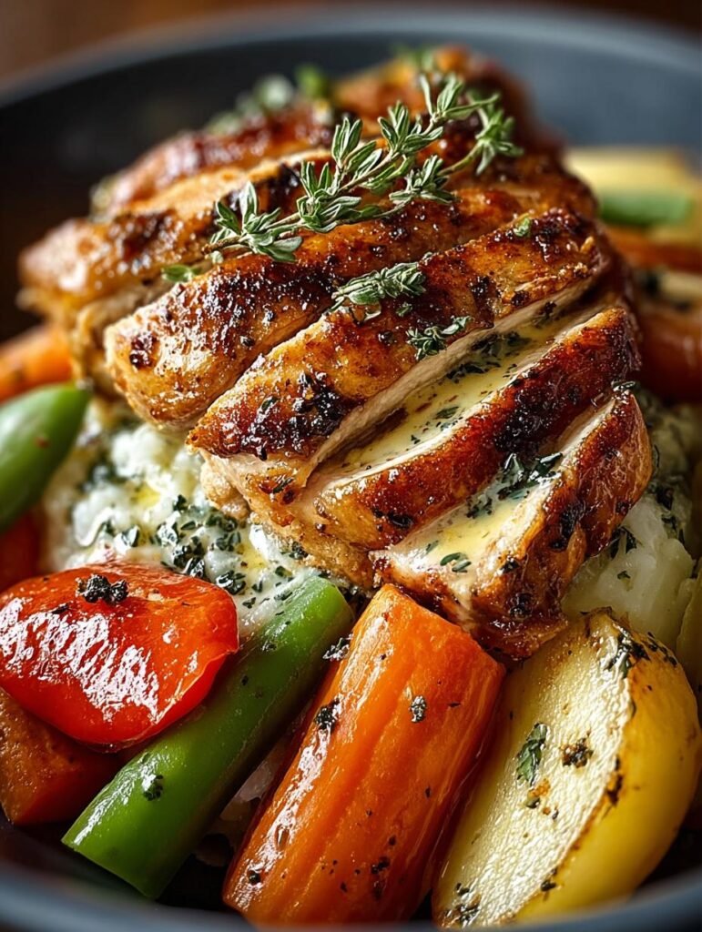 Garlic Butter Chicken Veggies