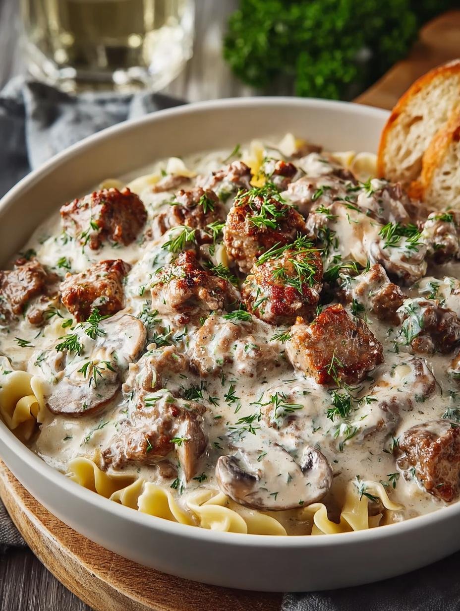 Hamburger Stroganoff: 30-Minute Comfort Food Delight - Hamburger Stroganoff - main visual representation