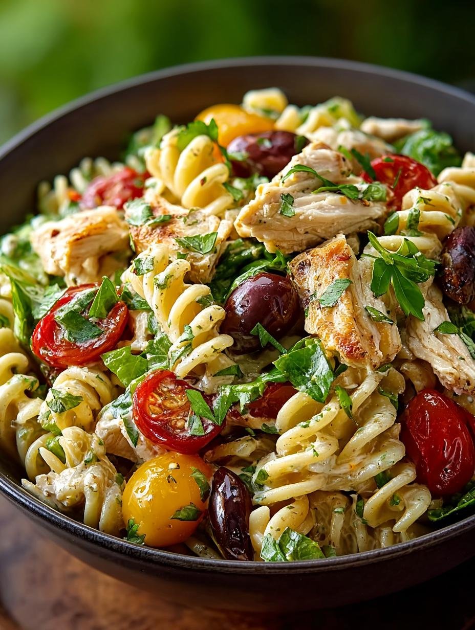 Healthy Chicken Pasta Salad That Will Delight You - Healthy Chicken Pasta Salad - main visual representation