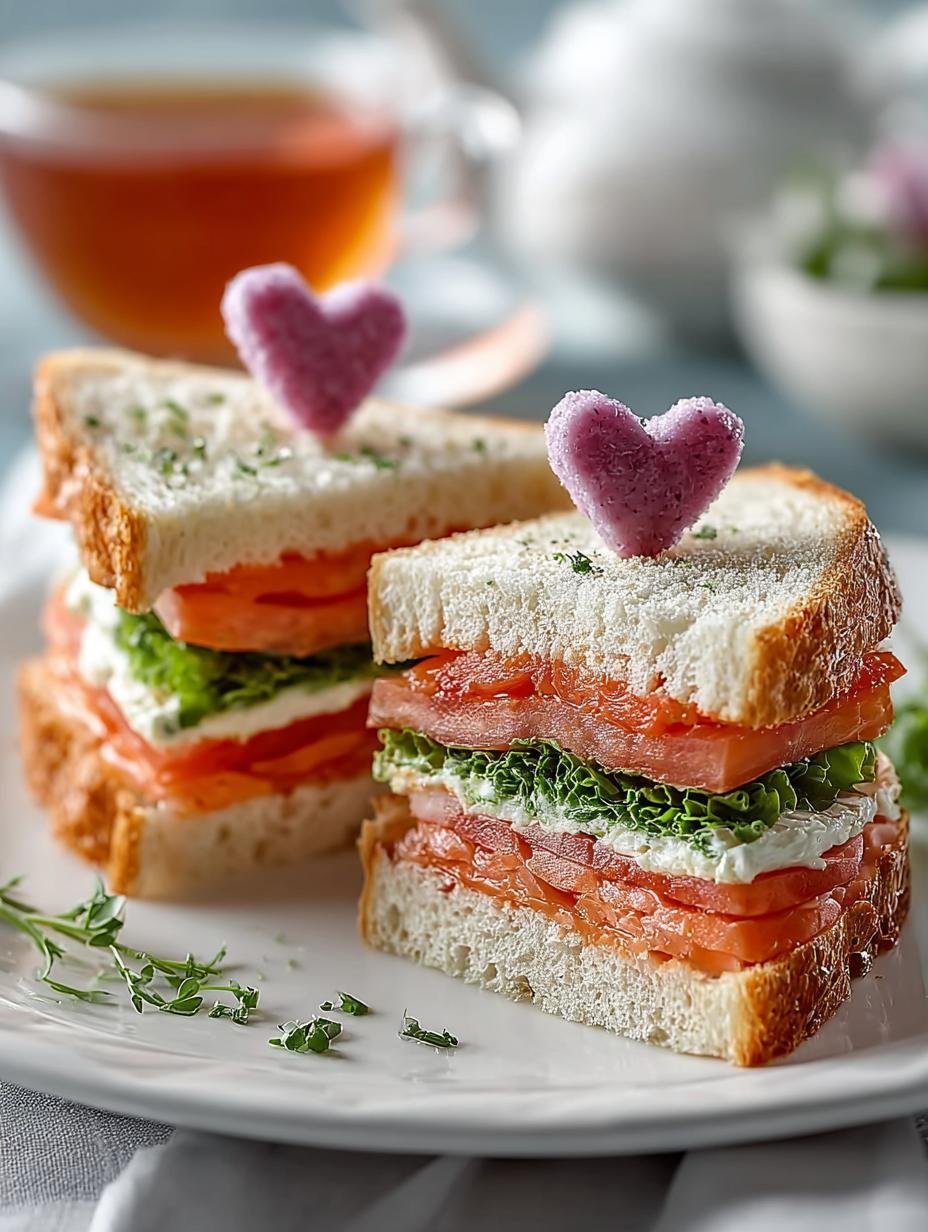 Heart Tea Sandwiches