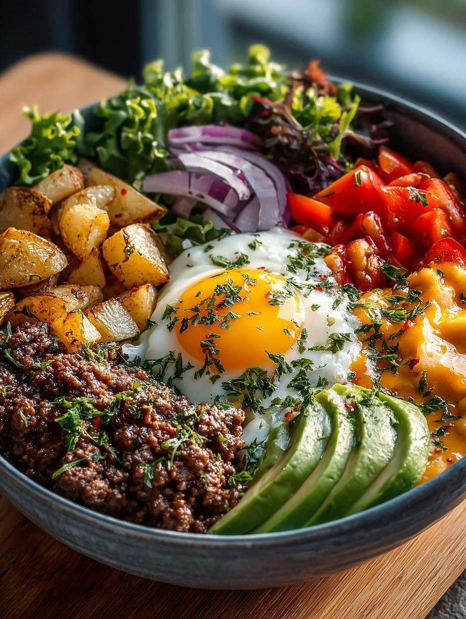 High Protein Burger Bowl: 5 Steps to Deliciousness - High Protein Burger Bowl - main visual representation
