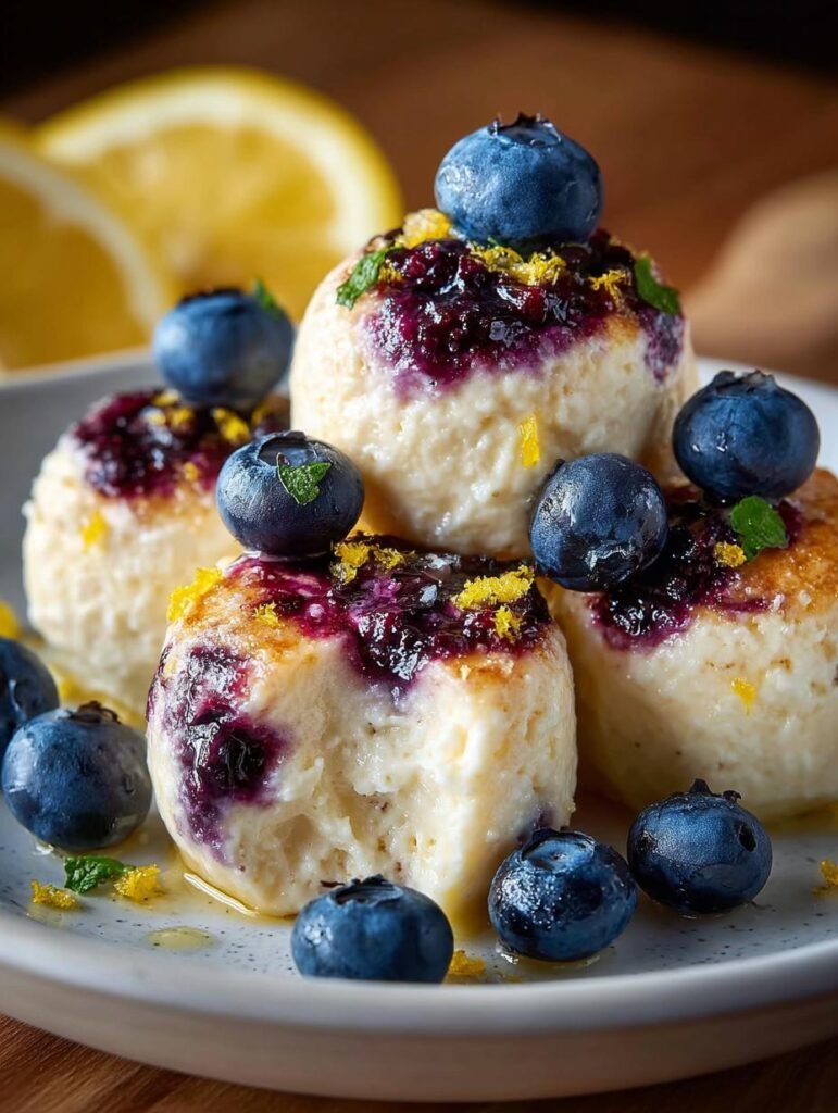 Lemon Blueberry Cottage Cheese