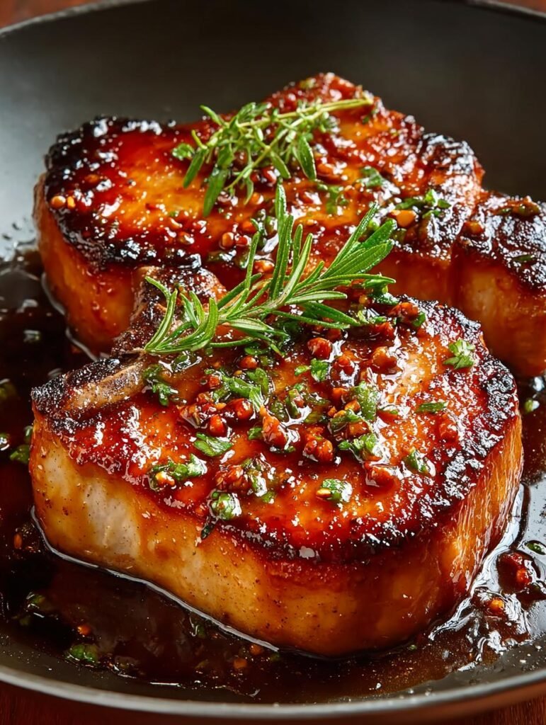 Maple Glazed Pork Chops