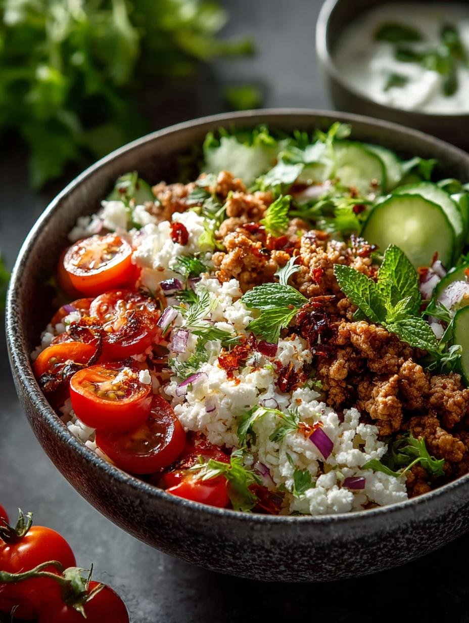 Mediterranean Ground Turkey Bowls