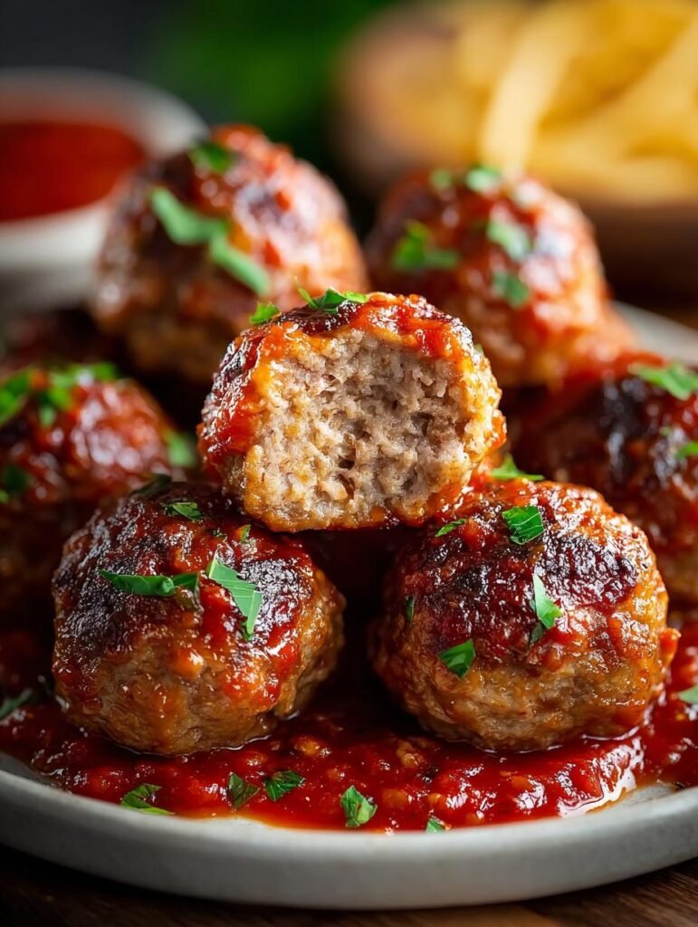 Mini Meatballs with Marinara