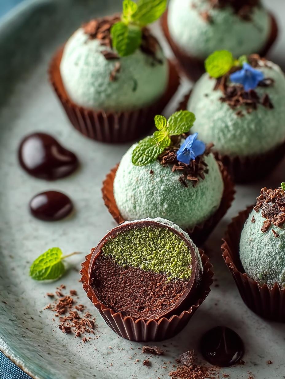 Mint Chocolate Truffles: 12 Irresistible Treats to Savor - Mint Chocolate Truffles - additional detail