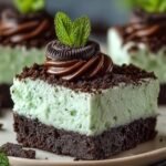 Mint Oreo Cheesecake Bars