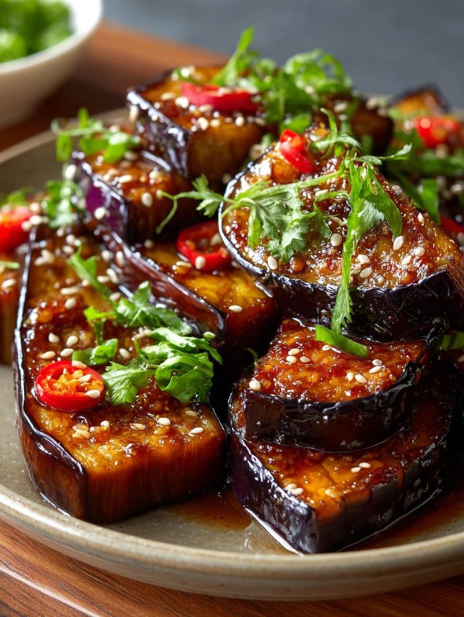 Miso Glazed Eggplant
