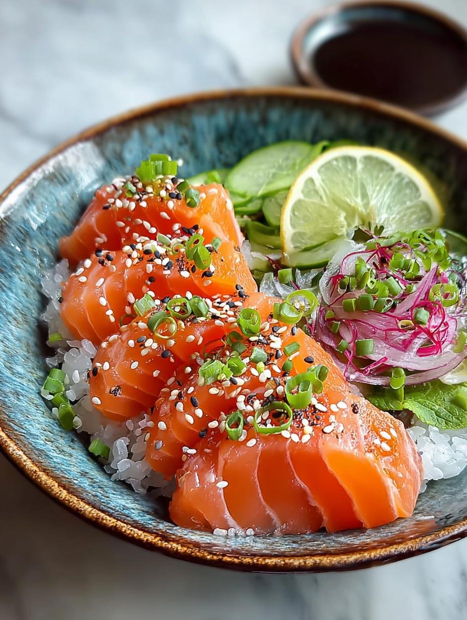 Miso Soy Salmon Sashimi