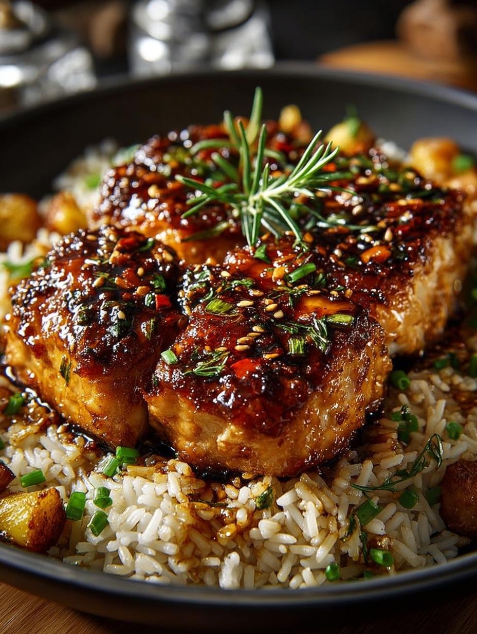 One Pan Bold Honey BBQ Chicken Rice Delight - One Pan Bold Honey - main visual representation
