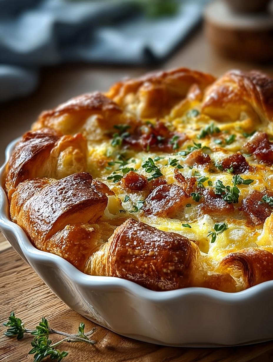 Overnight Croissant Breakfast Casserole: 8 Savory Secrets - Overnight Croissant Breakfast Casserole - additional detail