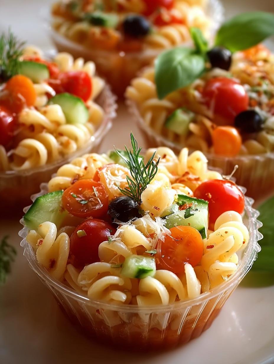 Pasta Salad Cups: 5 Fresh Ideas for Summer Gatherings - Pasta Salad Cups - additional detail