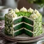 Patricks Day Green Velvet