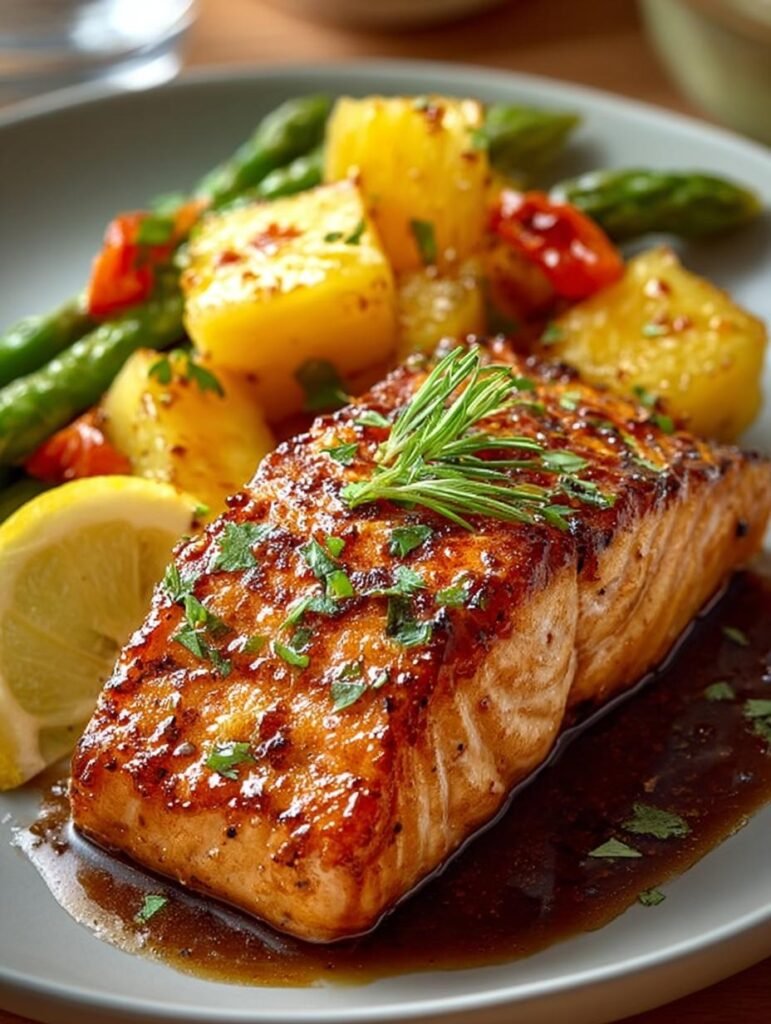 Pineapple Glazed Salmon