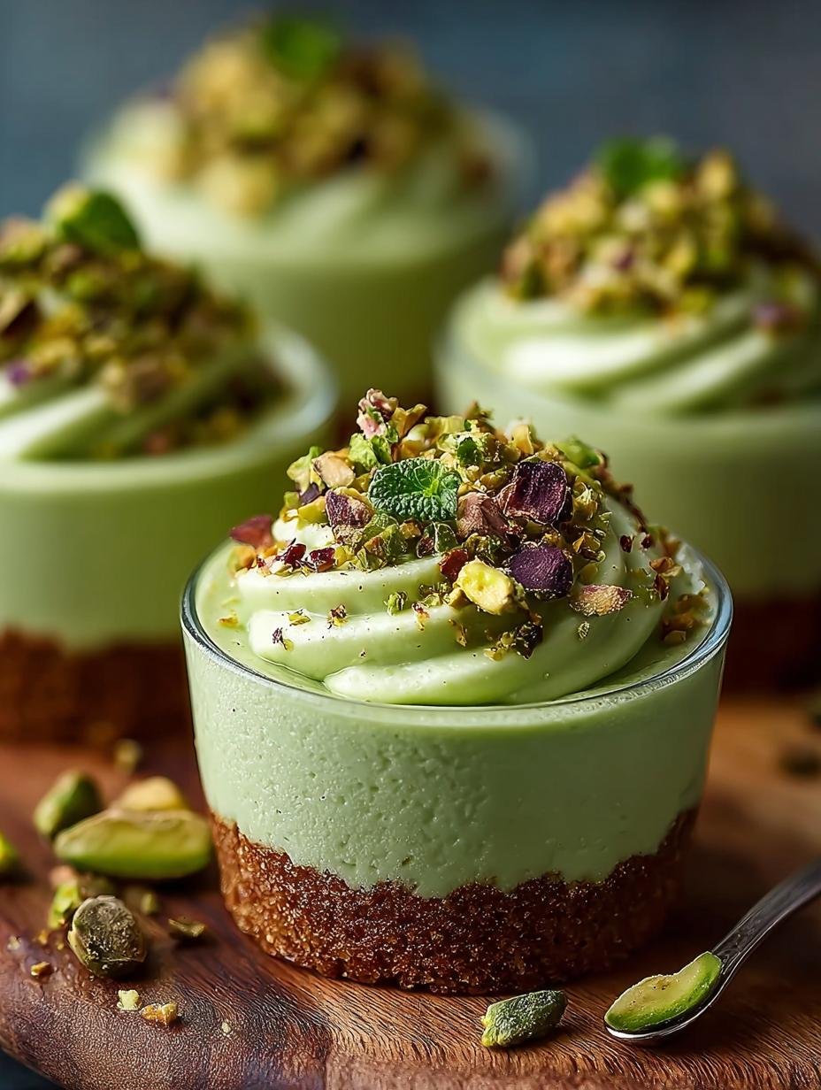 Decadent Pistachio Mousse Cups for a Sweet Escape - Pistachio Mousse Cups - additional detail