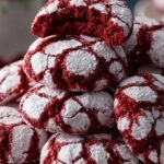 Red Velvet Crinkle Cookies
