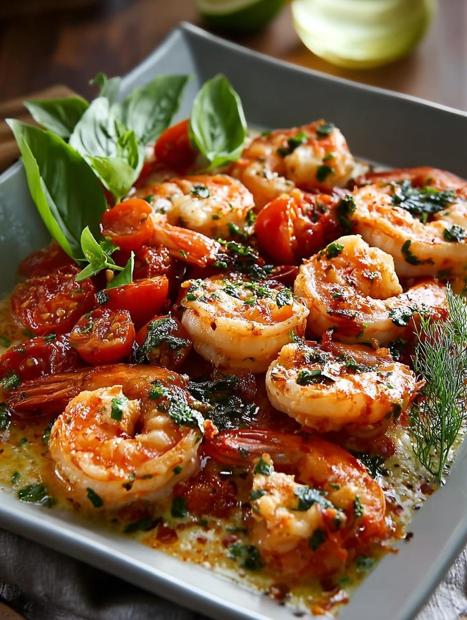 Creamy Tuscan Shrimp: 30-Minute Dinner Delight - Tuscan Shrimp - additional detail